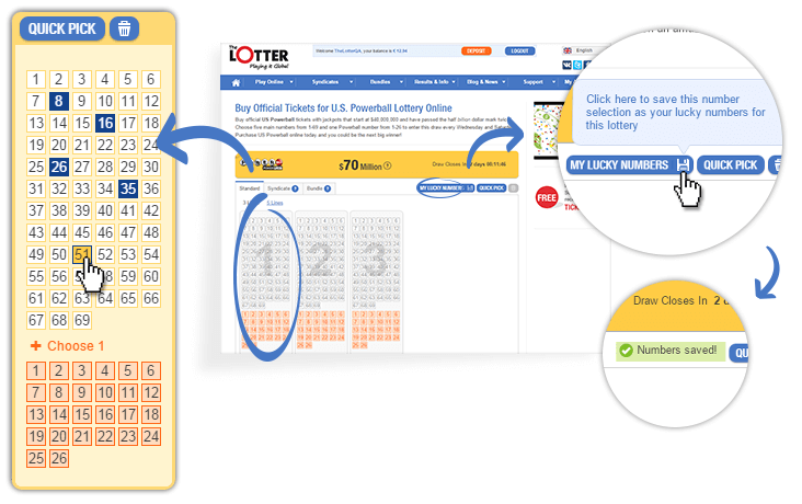 Steps how to set lucky numbers from subscriptions